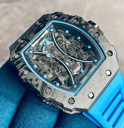 ريتشارد ميل باله وارد تركي - اعلى كواليتي موجود -  ماكينة يدوية تشطيب عالي جداً