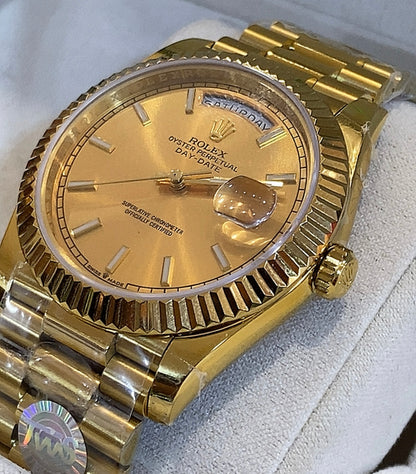 رولكس دايديت كلين فول يالو جولد - كلين طبق الأصل ماكينة سويسري  طلاء ذهب ١٨