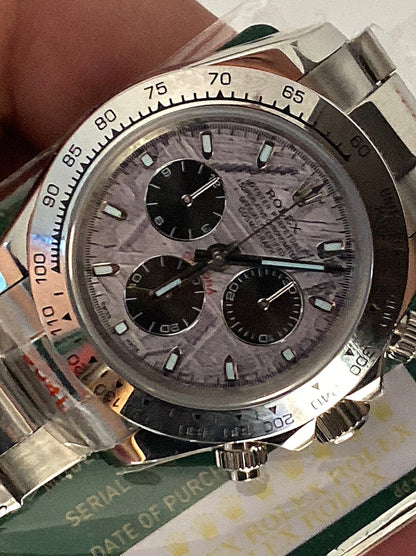 40 mm رولكس دايتونا كلين مينا ماربل - كلين طبق الأصل ماكينة سويسري  قطعة واحدة فقط