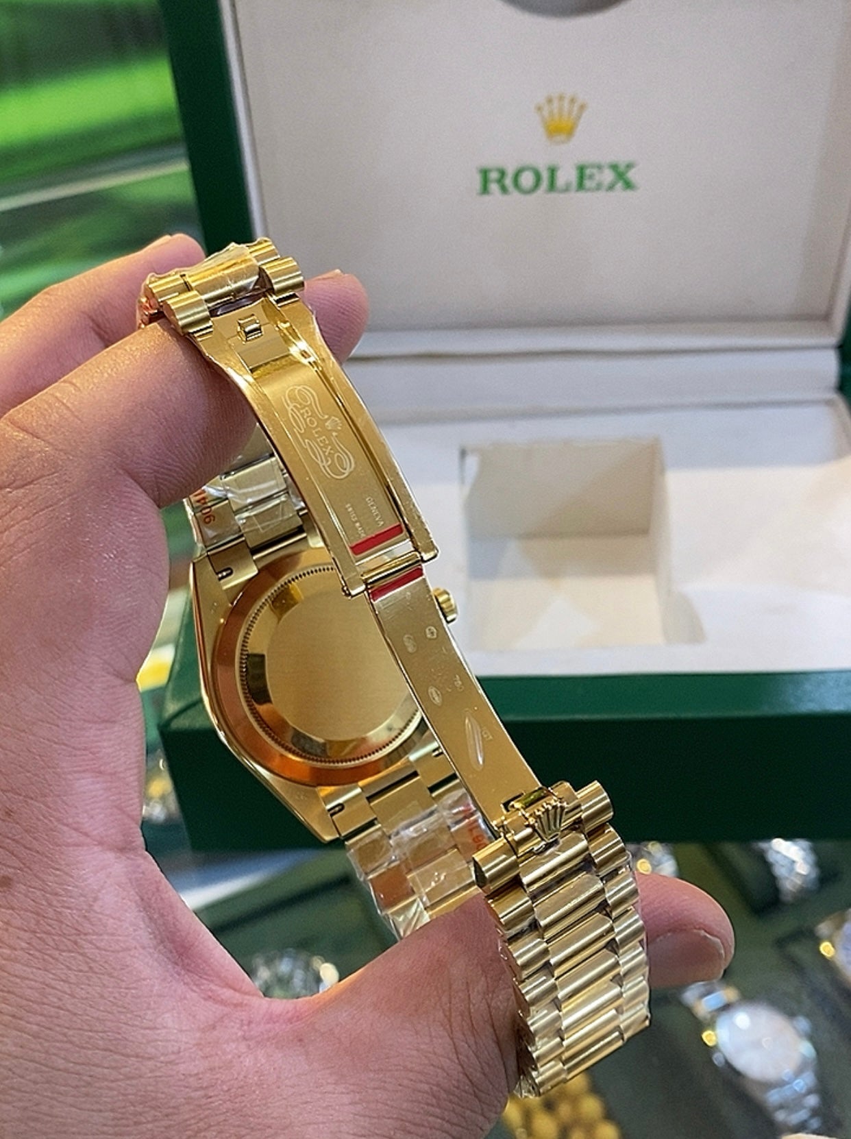 رولكس دايديت كلين فول يالو جولد - كلين طبق الأصل ماكينة سويسري  طلاء ذهب ١٨