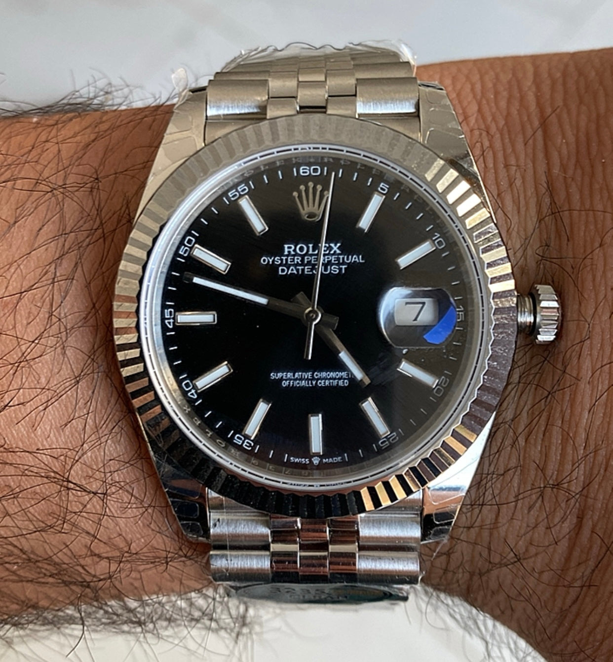 Rolex Datejust Jubilee Black Dial- كلين حبة واحدة