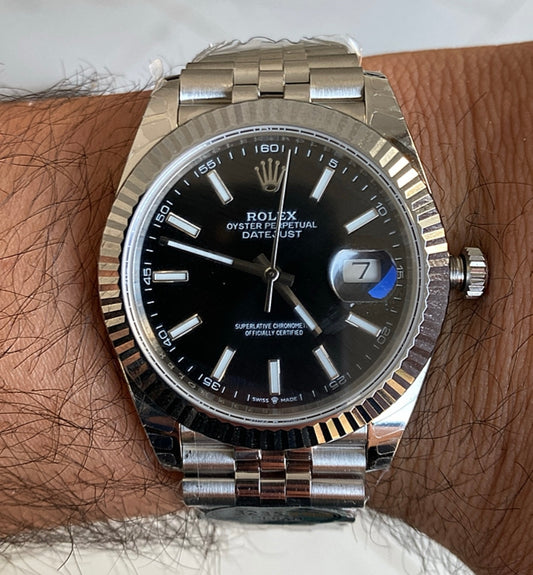 Rolex Datejust Jubilee Black Dial- كلين حبة واحدة