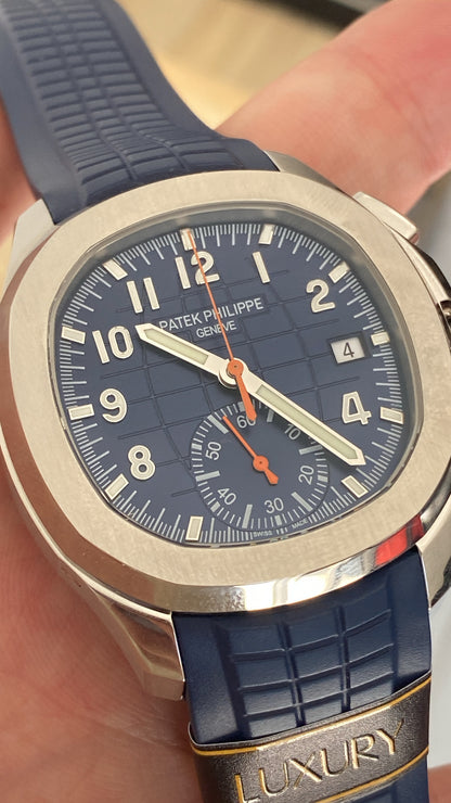 باتيك اكوا نت كرونوغراف بلو ستراب طبق الأصل