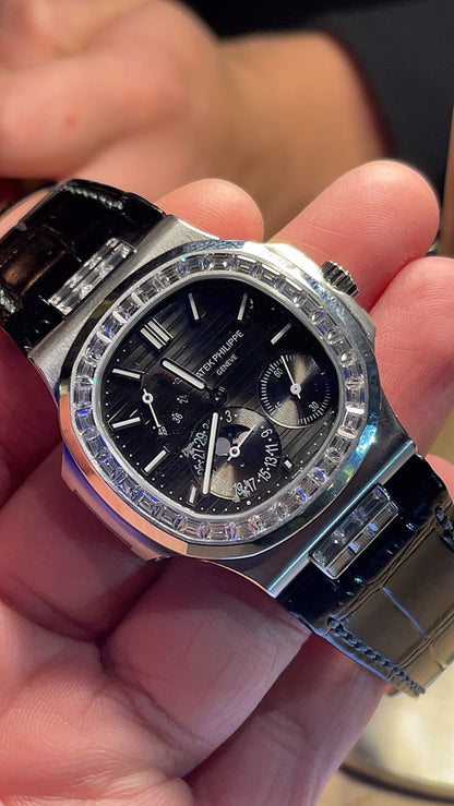 Patek philipe باتيك فيليب نوتلس جلد قطعه واحده