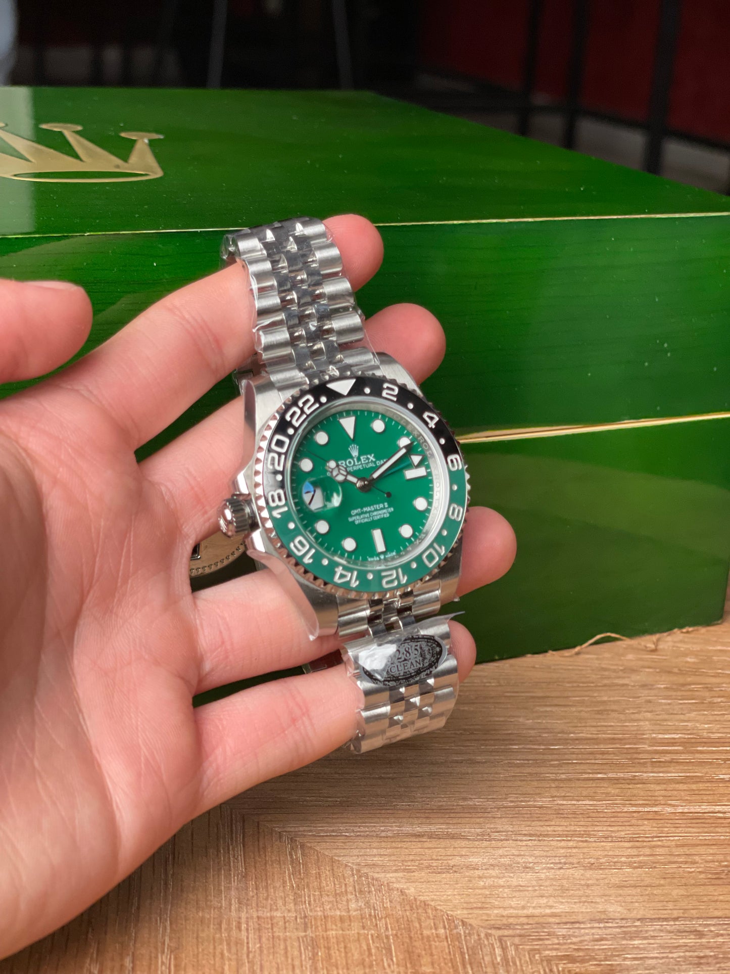 رولكس سبرايت ٢٠٢٥ مينا اخضر كلين طبق الأصل