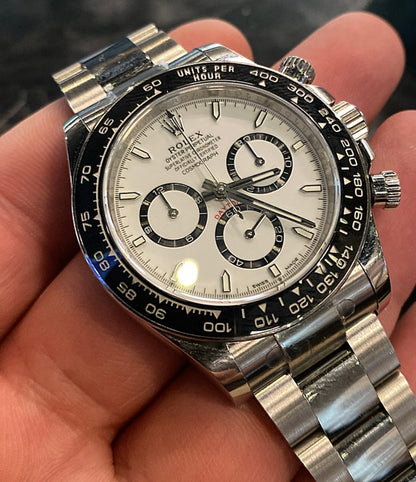 رولكس دايتونا باندا - كلين طبق الأصل و ماكينة سويسري نفس التعقيدات طبق الأصل كوزموجراف