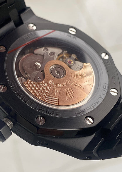AP Royal Oak Calendar 41 mm - أي بي رويال اوك كاليندار اسود