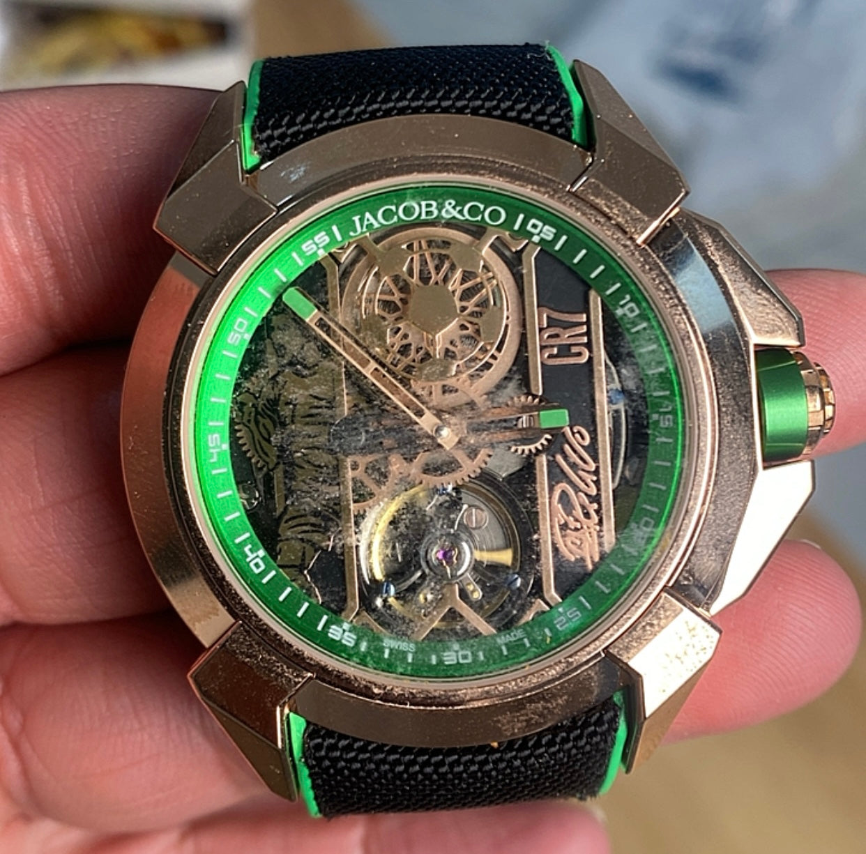 السعر بالدينار الاردني 450 دينار - جاكوب اند كو اصدار خاص ل رونالدو  بيسك- صنع منها ٥٠ قطعة فقط في العالم