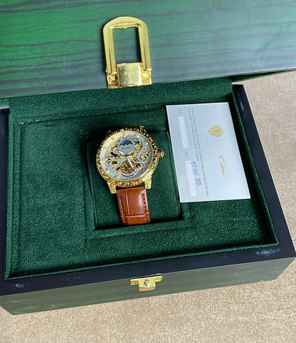 اكوناستك كونستانتين مون فيس - لون ذهبي ماكينة سويسرية