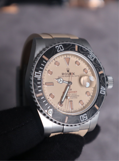 Rolex Submariner DIW - اصدار خاص قطعة واحدة كلين طبق الأصل ماكينة سويسري (سير عدد 2 رابر و تيتانيوم فضي) (السعر بالاردني 750)