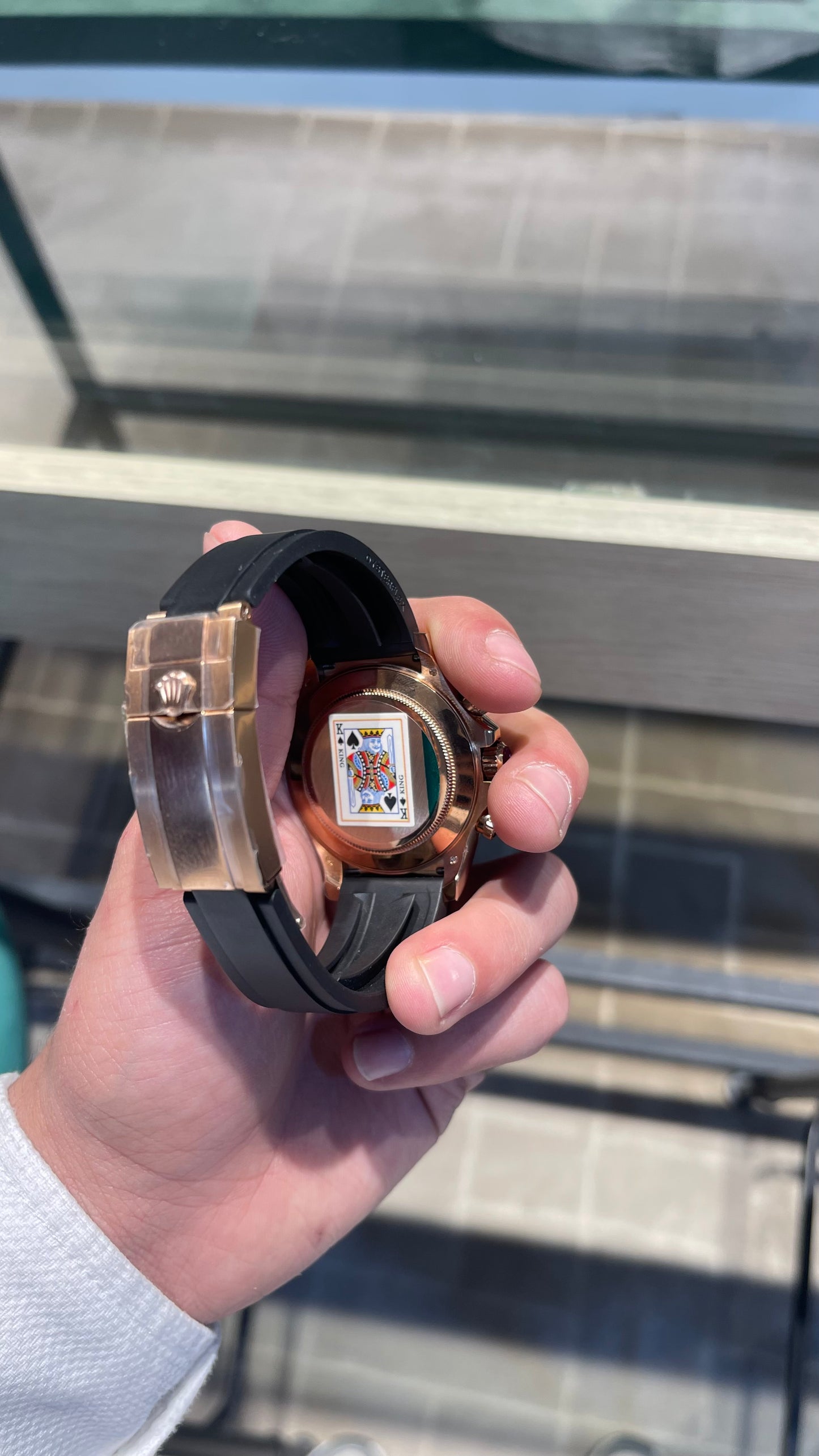 رولكس دايتونا كوزموغراف شوكلت كلين ربر طبق الأصل