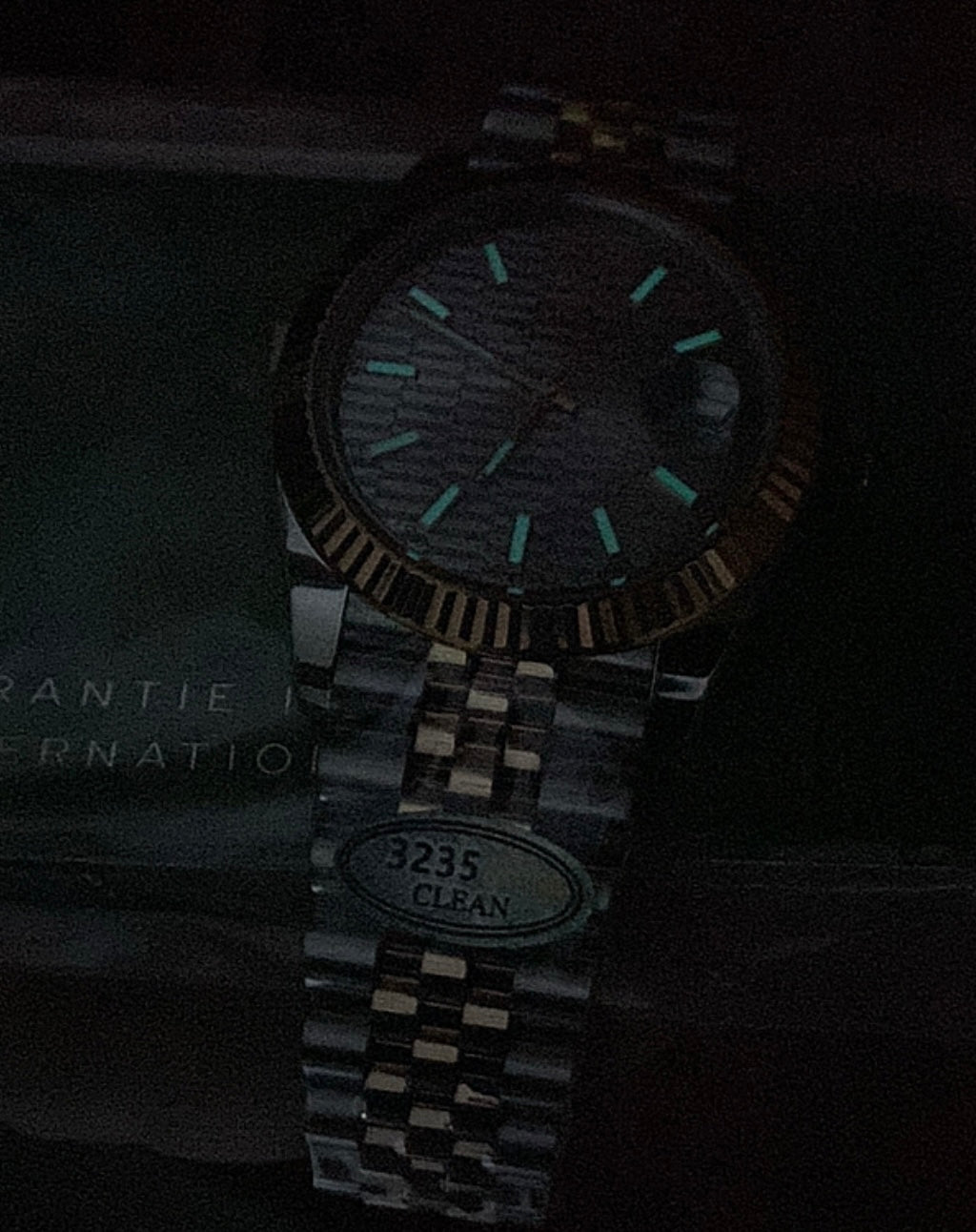36 mm رولكس ديت جستستيل وذهب إيفروز بقرص ماربل