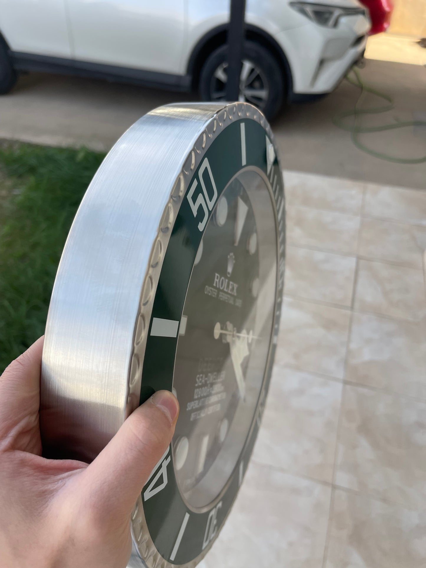 ساعة حائط رولكس ديب سي مينا اخضر اومبريه السعر ٢٠٠  دينار اردني قطعه واحده