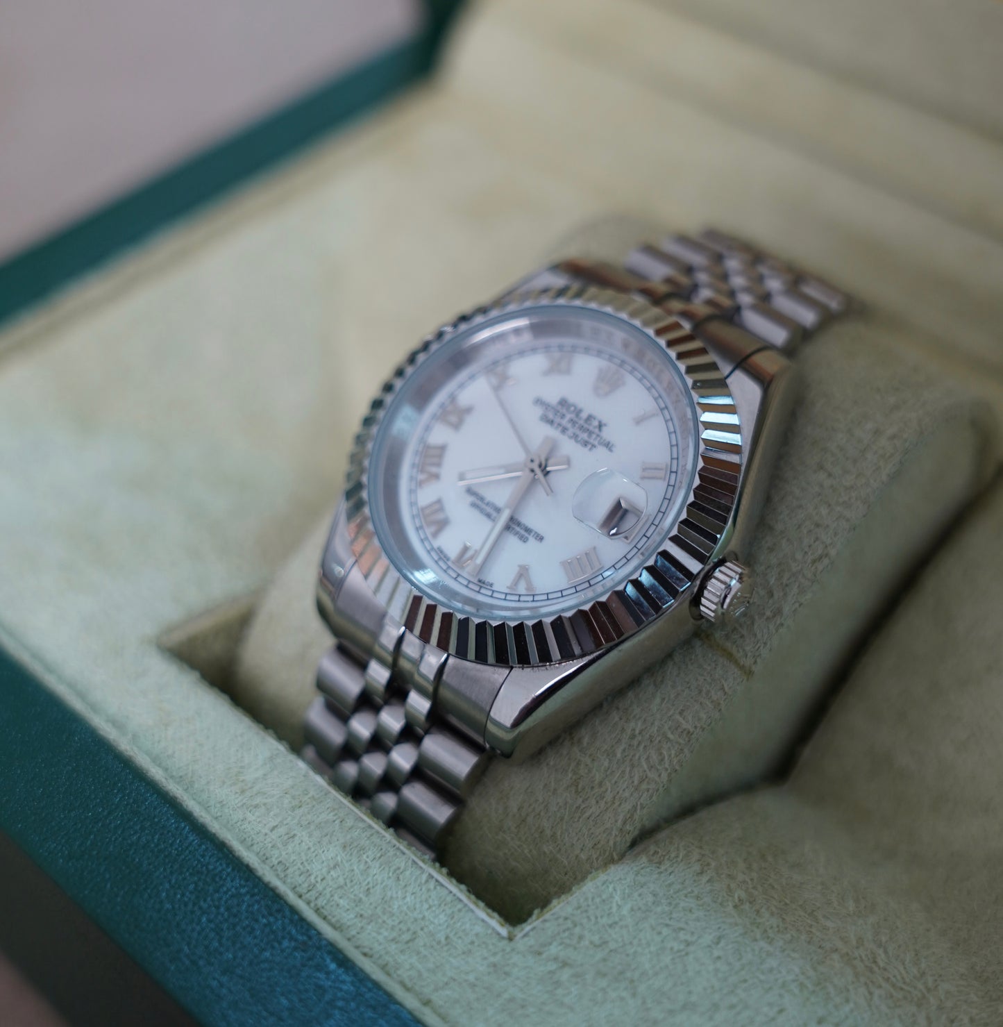 41 mm رولكس داي جست سلڤر ابيض سوبر كواليتي