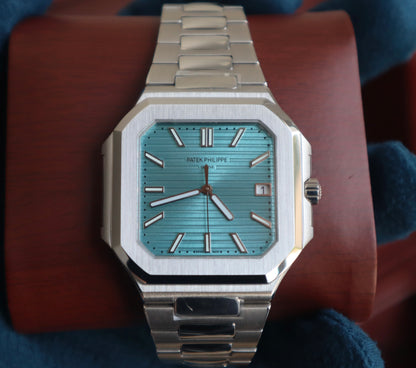 باتيك فيليب كيوبيتوس تيفاني بلو ٢٠٢٤ - الساعة طبق الأصل لا يمكن تميزها عن الأصلي