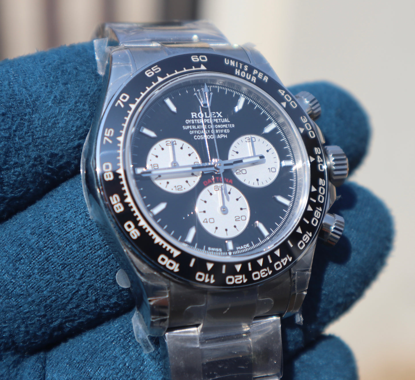 رولكس دايتونا كوزموجراف - تصميم نادر اصدار خاص - كلين طبق الأصل ماكينةسويسري بيزيل سيراميك