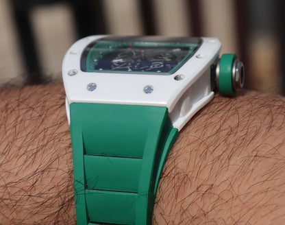 ريتشارد ميل بوبا واتسون وايت سيراميك ستراب اخضر - كلين اعلى جودة موجودة في السوق