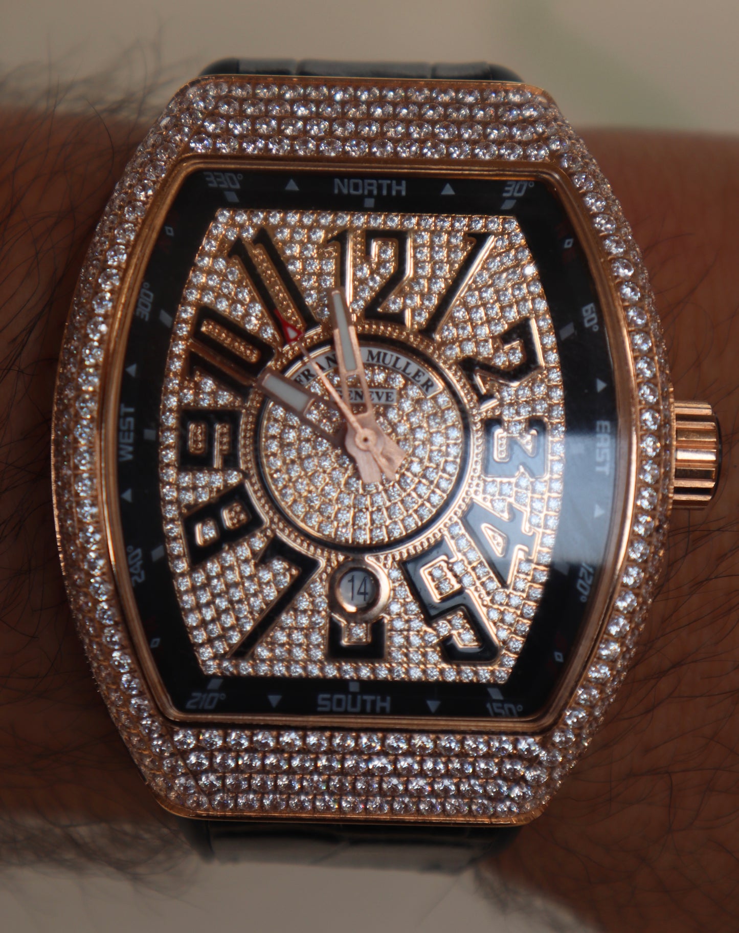 فرانك مولر روز جولد دايموند - كلين طبق الأصل حبة واحدة