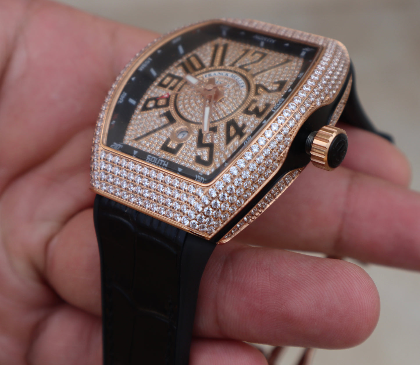 فرانك مولر روز جولد دايموند - كلين طبق الأصل حبة واحدة