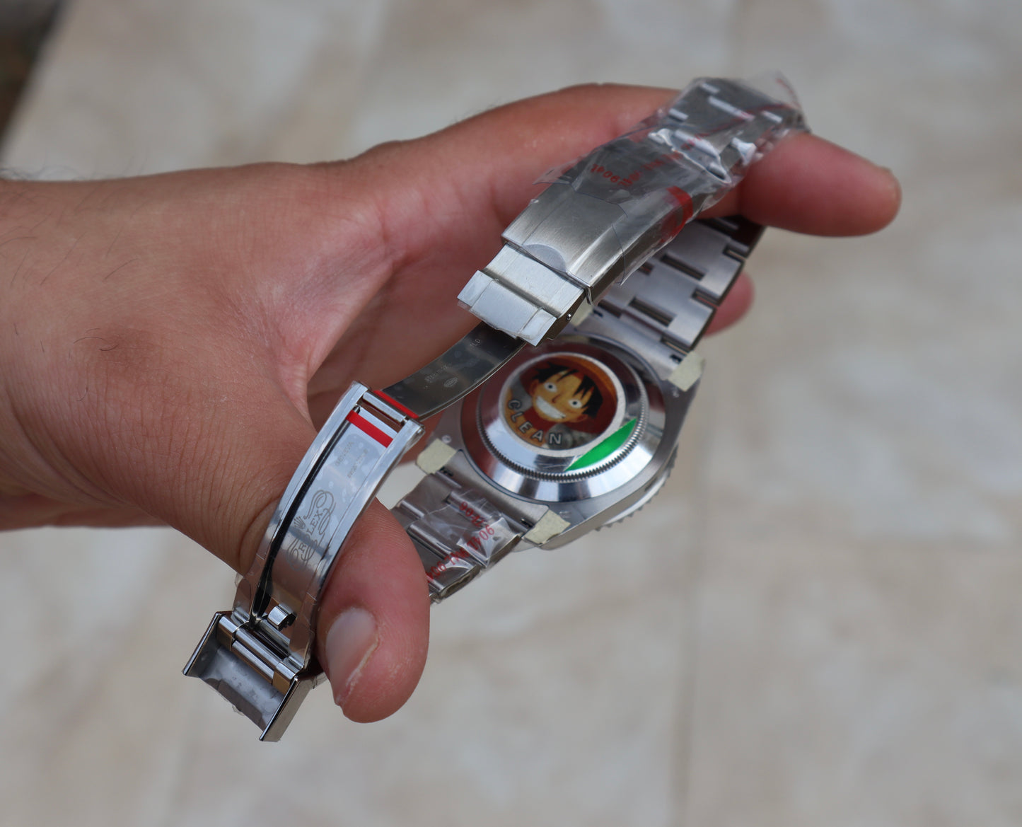 Rolex Submariner Blue Ruby - رولكس سابمارينر بلو روبي كلين طبق الأصل