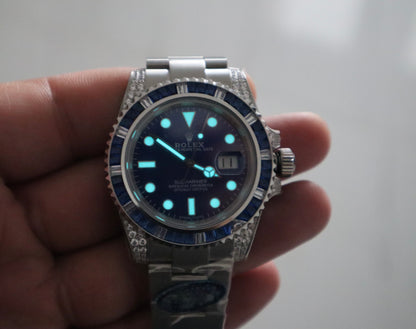 Rolex Submariner Blue Ruby - رولكس سابمارينر بلو روبي كلين طبق الأصل