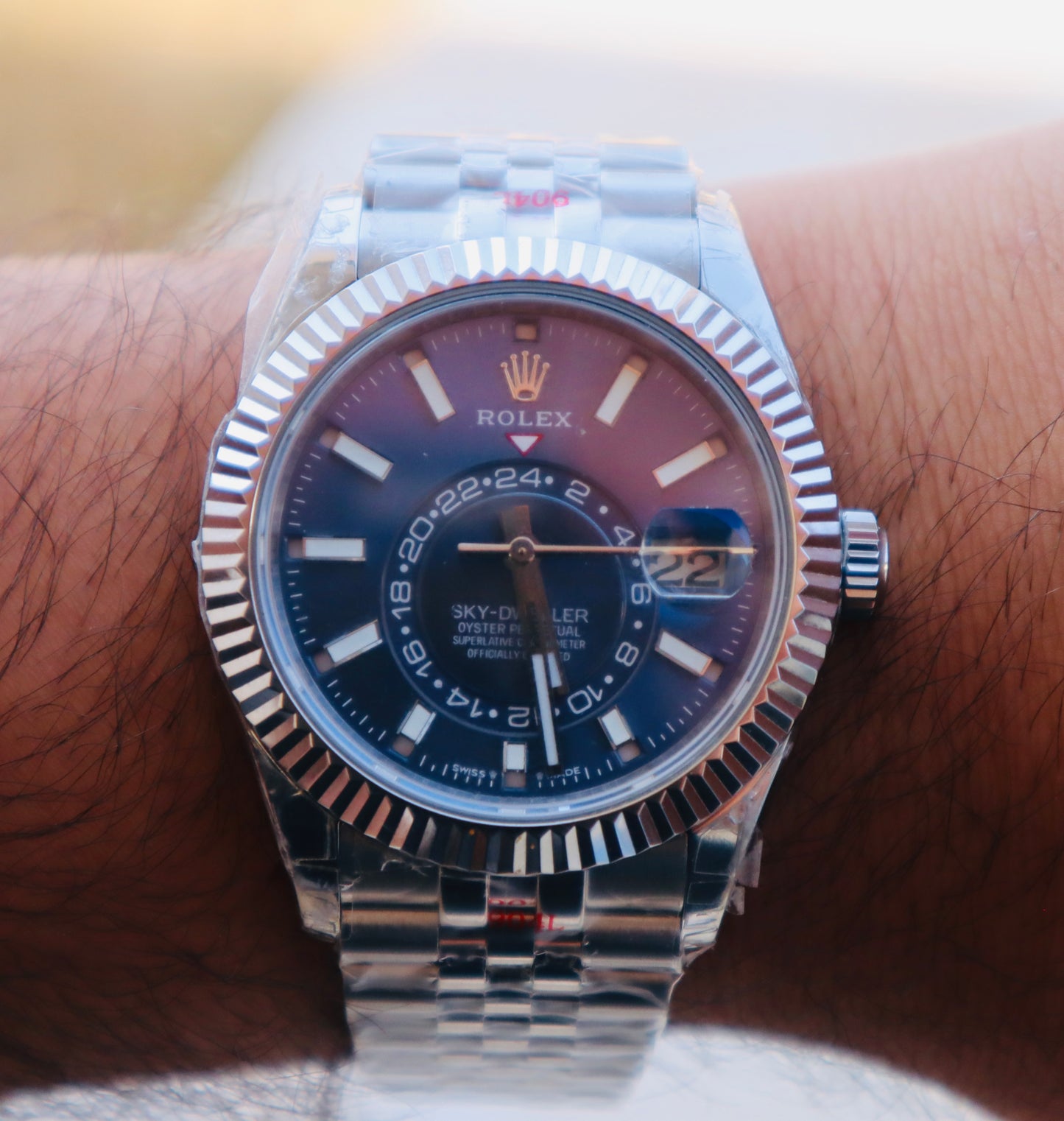 رولكس سكاي دولر مينا ازرق - جراند ماستر