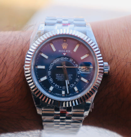 رولكس سكاي دولر مينا ازرق - جراند ماستر