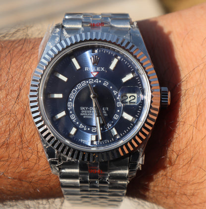 رولكس سكاي دولر مينا ازرق - جراند ماستر