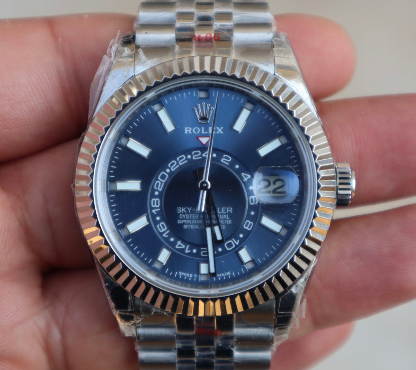 رولكس سكاي دولر مينا ازرق - جراند ماستر