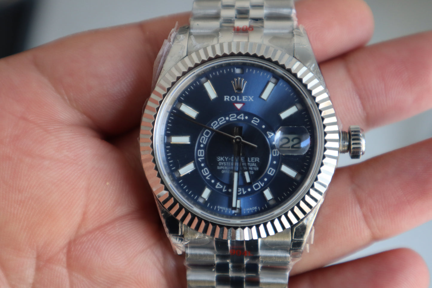 رولكس سكاي دولر مينا ازرق - جراند ماستر