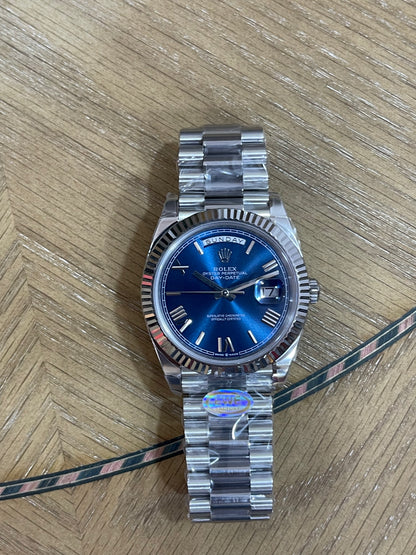 رولكس داي ديت مينا ازرق كلين طبق الاصل قطعه واحده شباب الترا فينيش