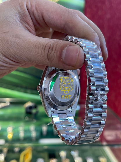 رولكس داي ديت مينا ازرق كلين طبق الاصل قطعه واحده شباب الترا فينيش