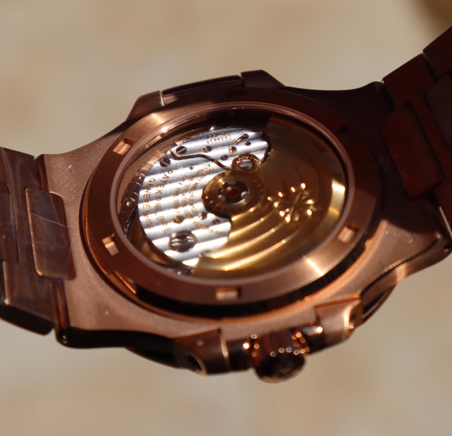 باتيك فيليب نوتلس فول روز جولد - كلين قطعة واحدة طبق الأصل