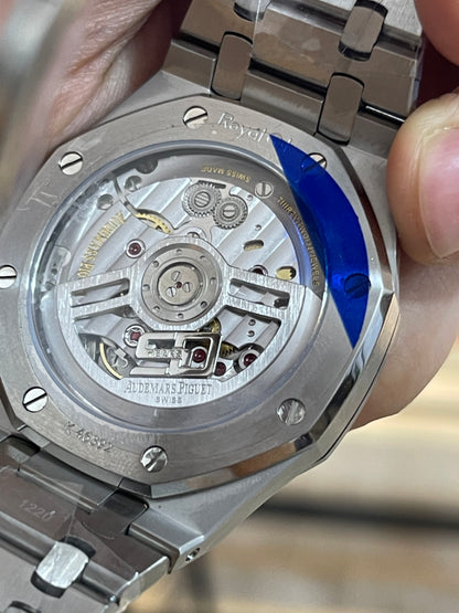 AP ROYAL OUK BLACK DIALN كلين طبق الاصل قطر 41