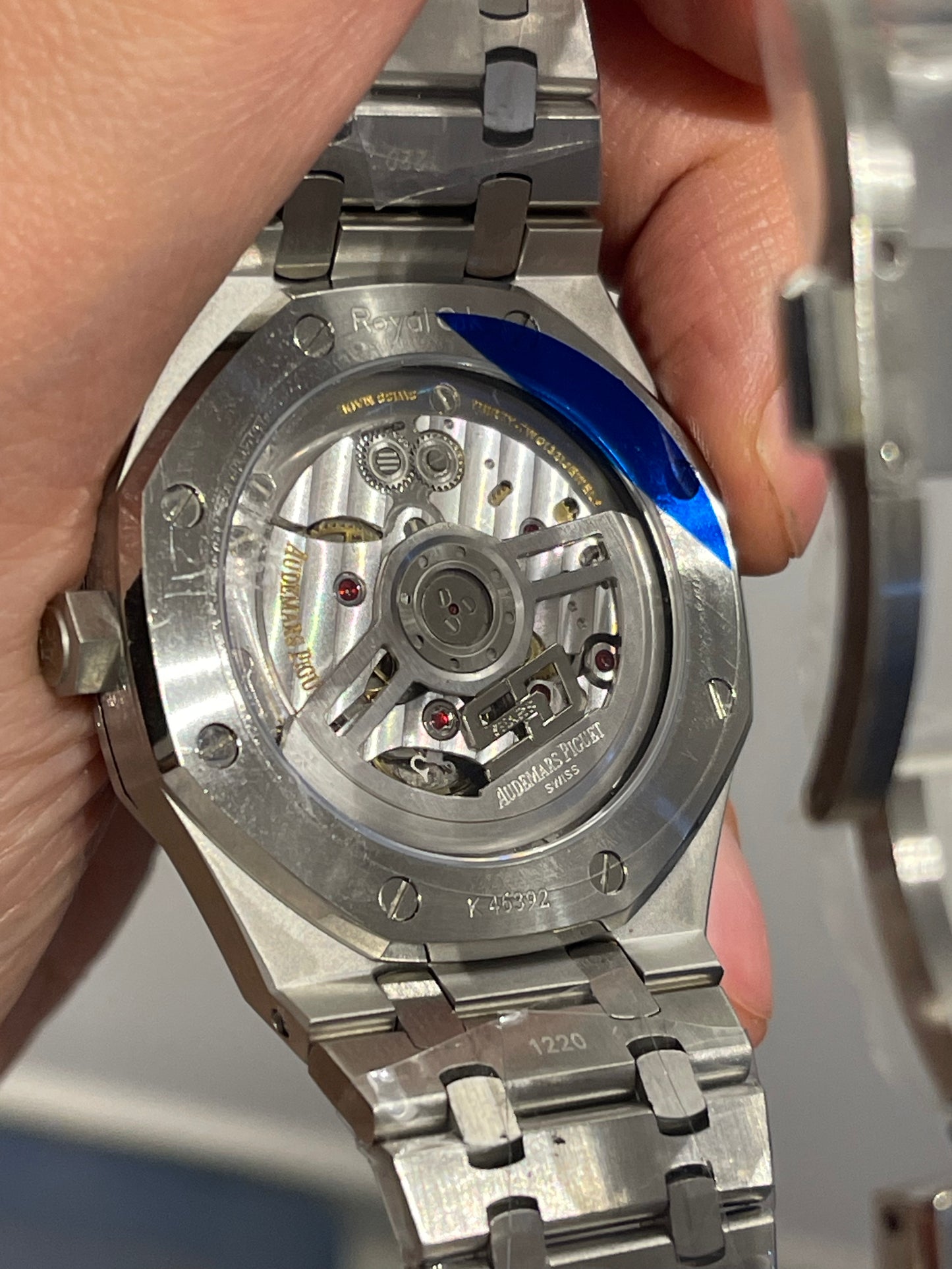 AP ROYAL OUK BLACK DIALN كلين طبق الاصل قطر 41