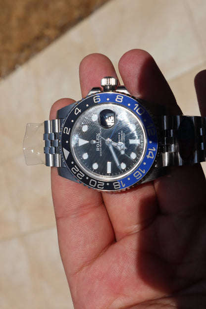 السعر بالاردني ٥٥٠ رولكس باتمان باتمان ستراب جوبلي - نسخة طبق الأصل - بيزل سيراميك - تعقيدة جي ام تي