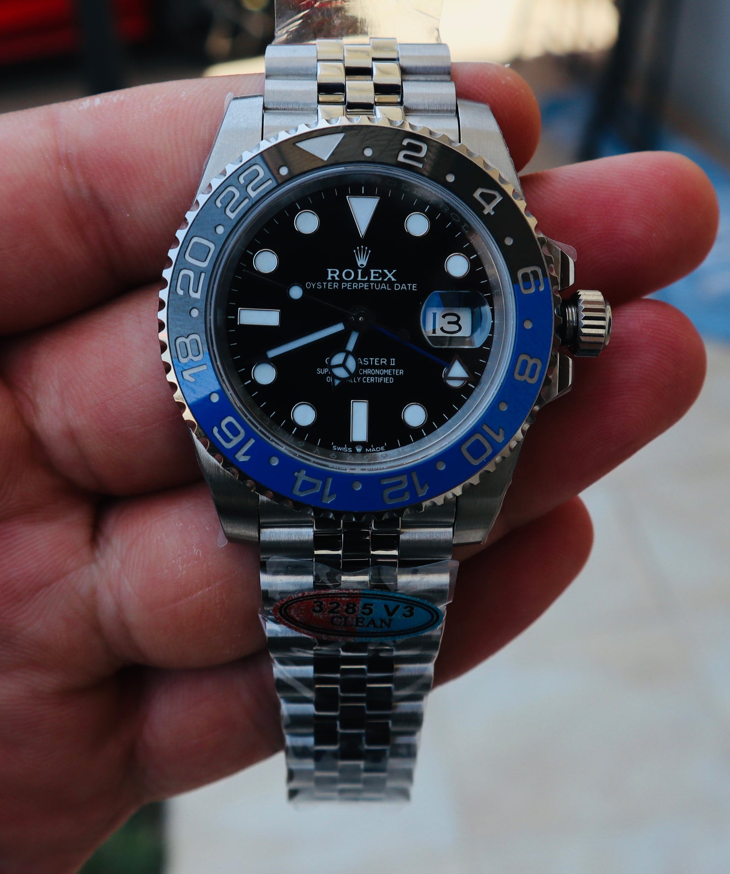 السعر بالاردني ٥٥٠ رولكس باتمان باتمان ستراب جوبلي - نسخة طبق الأصل - بيزل سيراميك - تعقيدة جي ام تي