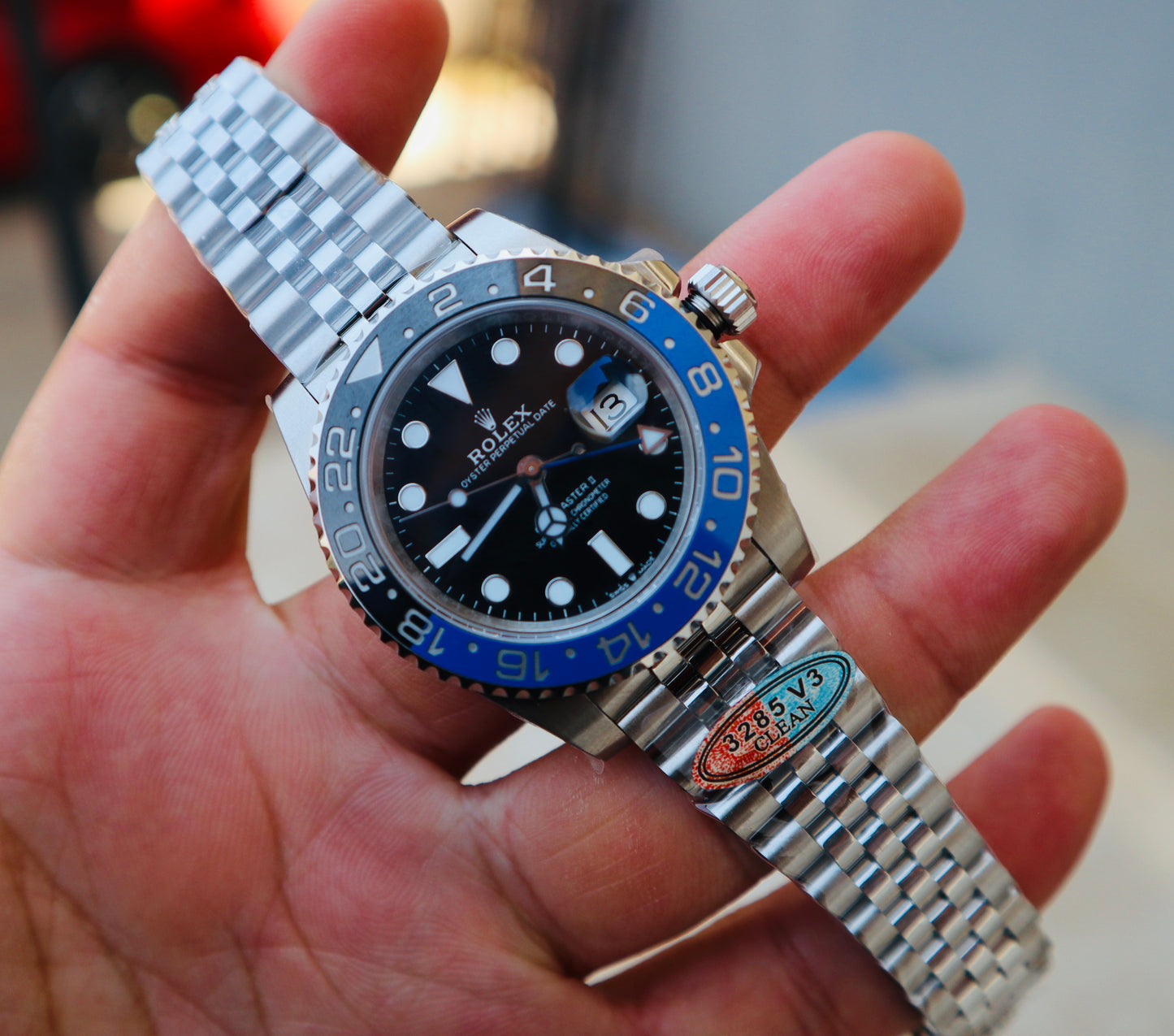 السعر بالاردني ٥٥٠ رولكس باتمان باتمان ستراب جوبلي - نسخة طبق الأصل - بيزل سيراميك - تعقيدة جي ام تي