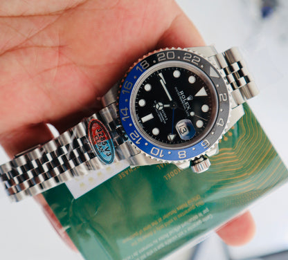 السعر بالاردني ٥٥٠ رولكس باتمان باتمان ستراب جوبلي - نسخة طبق الأصل - بيزل سيراميك - تعقيدة جي ام تي