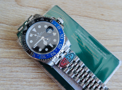 السعر بالاردني ٥٥٠ رولكس باتمان باتمان ستراب جوبلي - نسخة طبق الأصل - بيزل سيراميك - تعقيدة جي ام تي