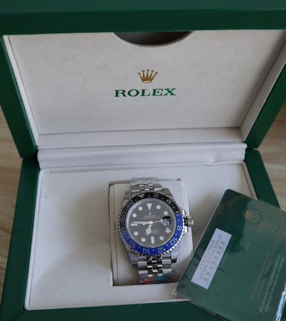 السعر بالاردني ٥٥٠ رولكس باتمان باتمان ستراب جوبلي - نسخة طبق الأصل - بيزل سيراميك - تعقيدة جي ام تي