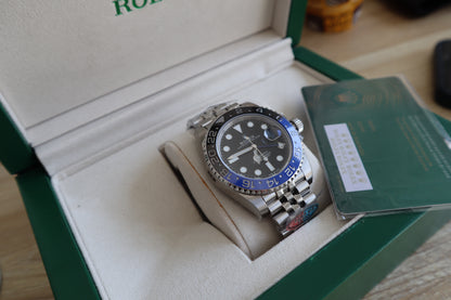 السعر بالاردني ٥٥٠ رولكس باتمان باتمان ستراب جوبلي - نسخة طبق الأصل - بيزل سيراميك - تعقيدة جي ام تي