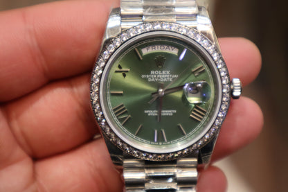 Clean Rolex DayDate Olive Dial - حبة واحدة في العراق كلين طبق الأصل
