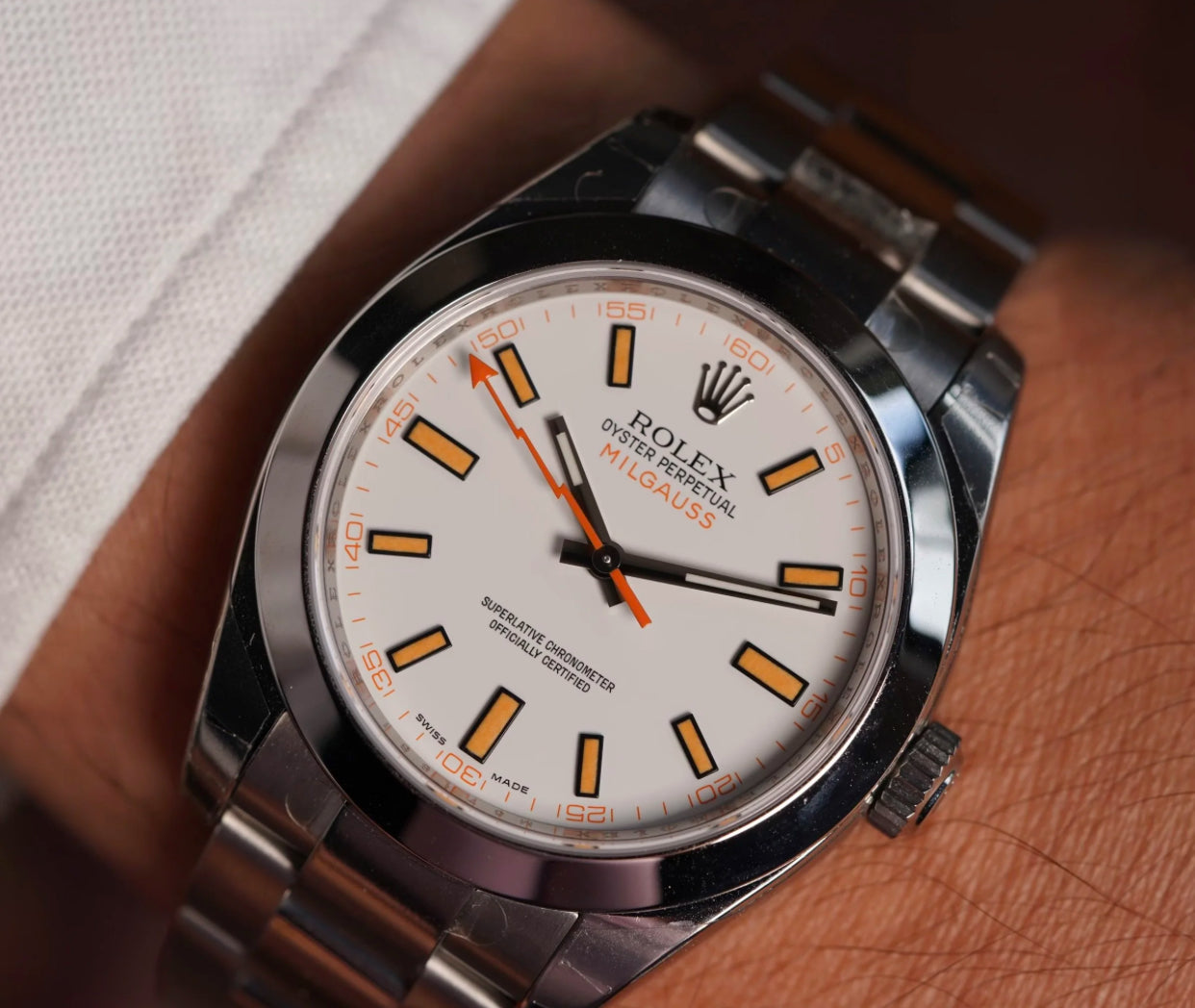 روليكس مياجس مينا ابيض - كلين مطابقة للأصل - حبة وحدة نادرة