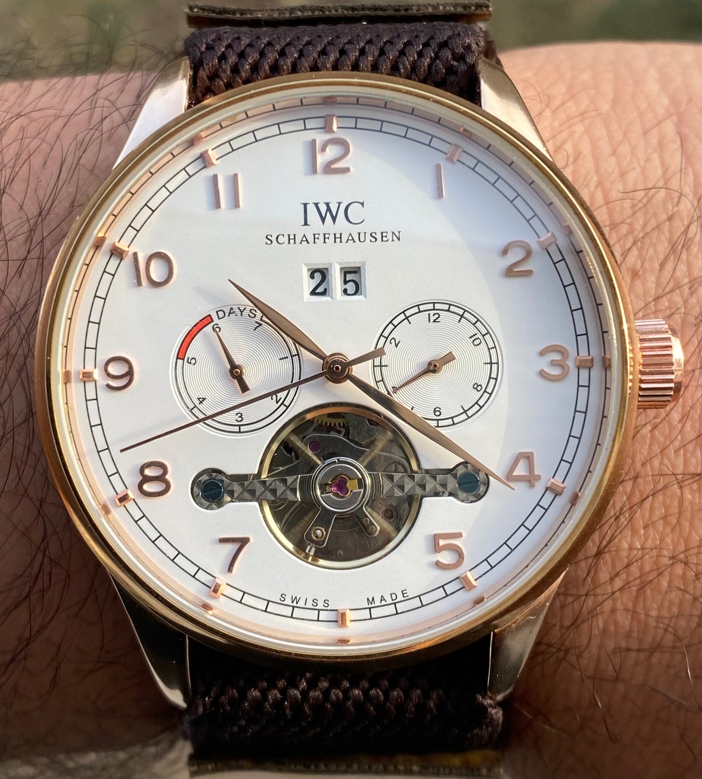 IWC AFTER MARKET EDIT 952 - الساعة كاين طبق الأصلية تم التعديل عليها - الساعة فينتج دون اوراق