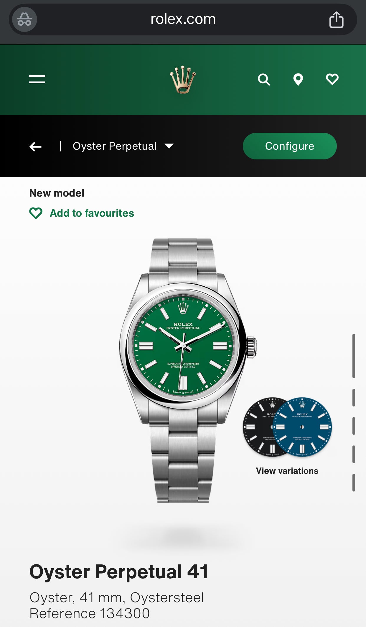 Rolex Oyster Perpetual 41 - الساعة اعلى جودة موجودة طبق الاصل بكامل التفاصيل رقم تسلسلي حقيقي و متكينة متطابقة