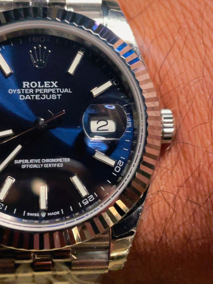 رولكس دايت جست كلين جوبلي ستراب- الساعة الان في عمان - السعر بالاردني ٦٠٠ دينار