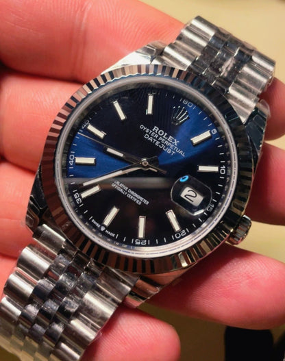 رولكس دايت جست كلين جوبلي ستراب- الساعة الان في عمان - السعر بالاردني ٦٠٠ دينار