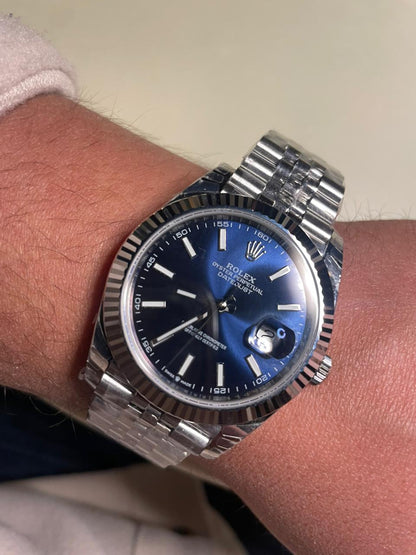 رولكس دايت جست كلين جوبلي ستراب- الساعة الان في عمان - السعر بالاردني ٦٠٠ دينار