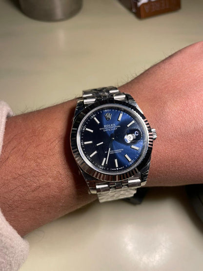 رولكس دايت جست كلين جوبلي ستراب- الساعة الان في عمان - السعر بالاردني ٦٠٠ دينار